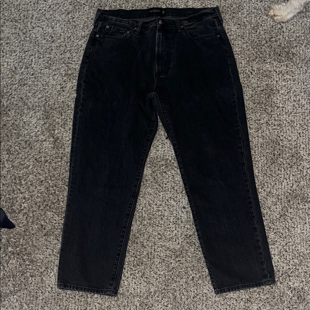 Abercrombie & Fitch Men's Black Relaxed Jeans